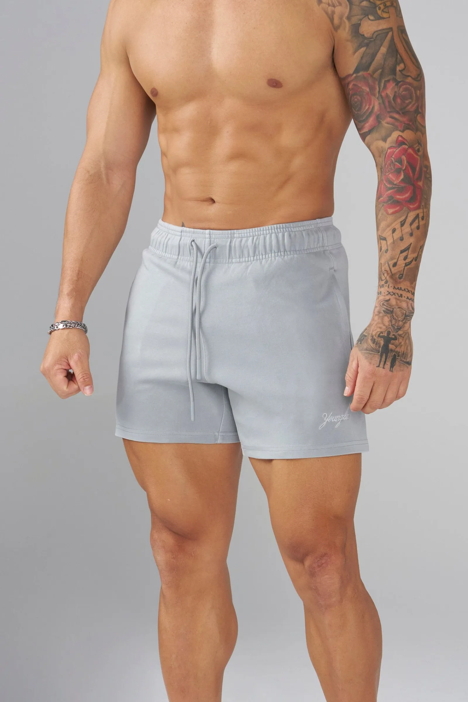 Shorts<Youngla 1017-Cloud Comfort Set-Shorts Black|Cream|Grey Blue|White
