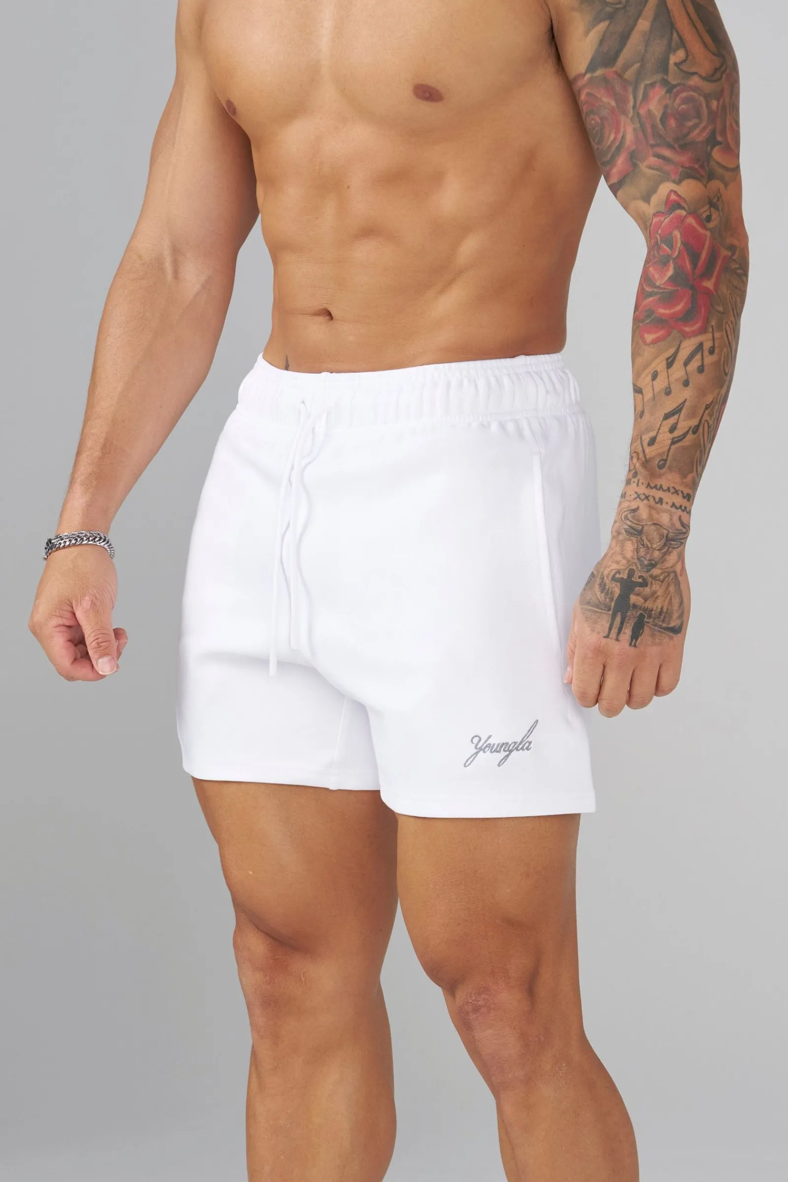 Shorts<Youngla 1017-Cloud Comfort Set-Shorts Black|Cream|Grey Blue|White