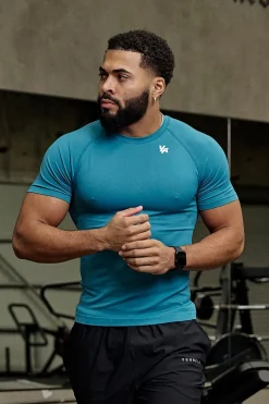 Shirts<Youngla 477-Combat Compression Tees Black|Navy|Olive|Teal