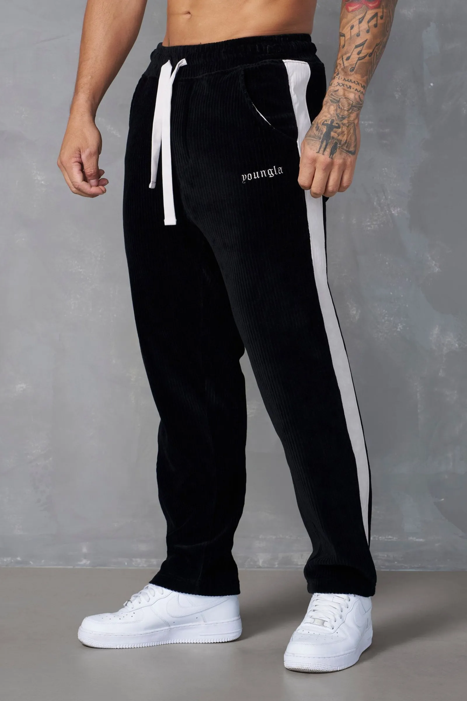 Joggers<Youngla 221-Corduroy Pants Black|Brown|Grey|Navy