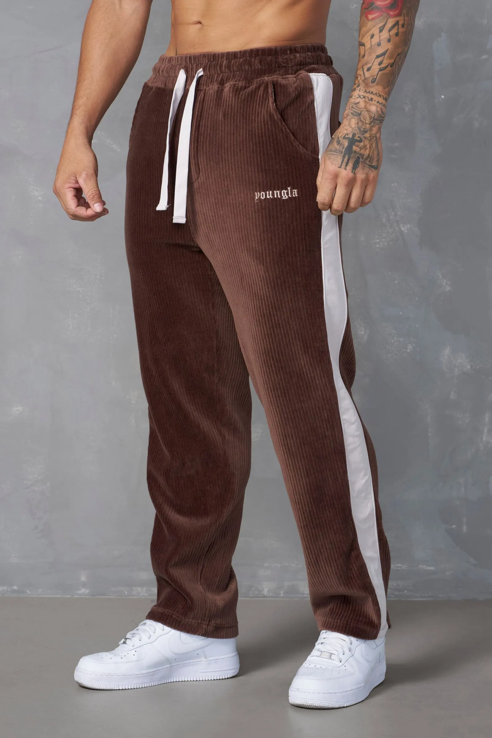 Joggers<Youngla 221-Corduroy Pants Black|Brown|Grey|Navy