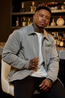 Outerwear<Youngla 529-Crinkled Jacket Black|Light Grey|Olive Green