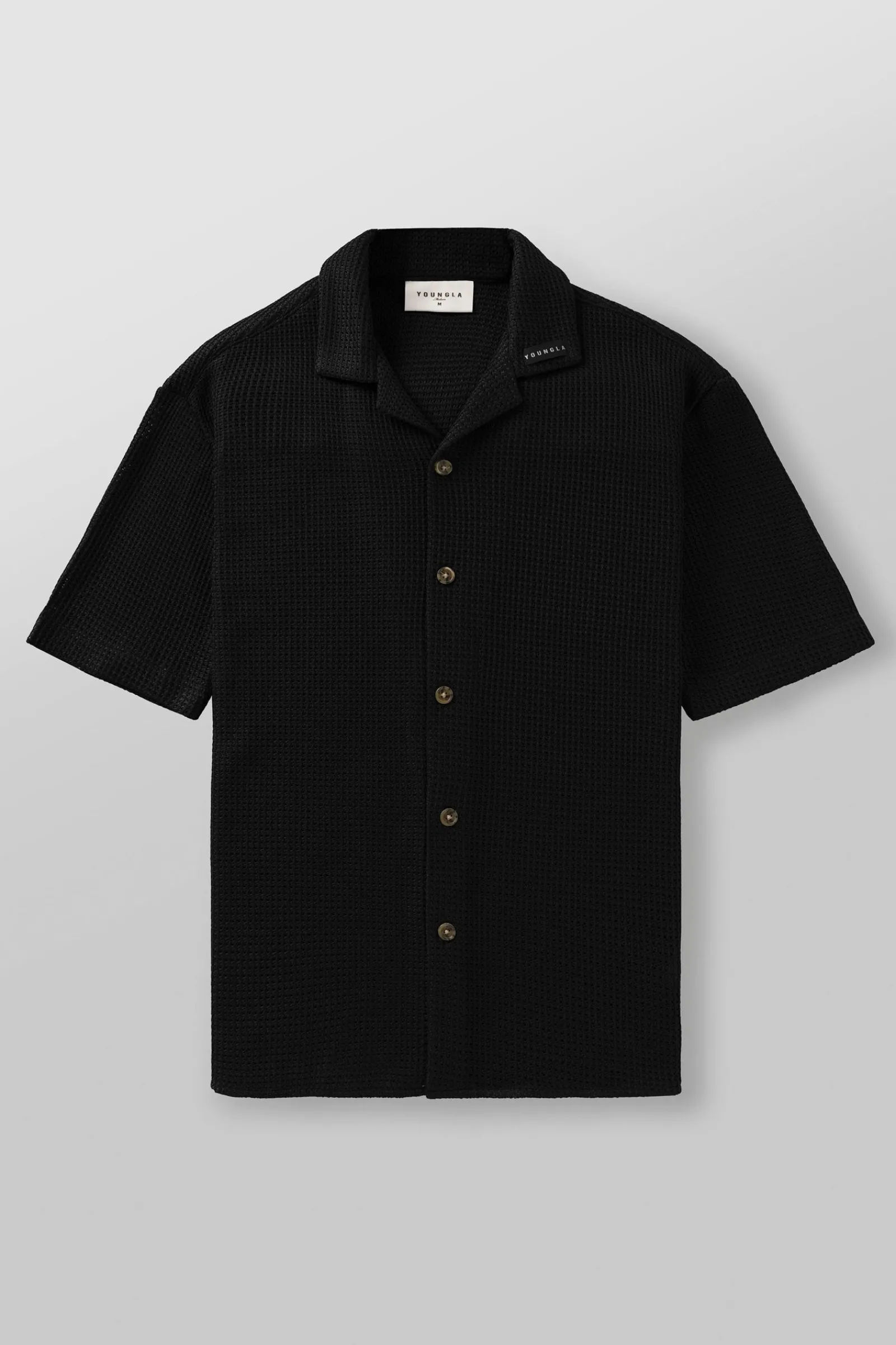 Shirts<Youngla 4036-Crochet Shirts Black|Olive|Tan|White