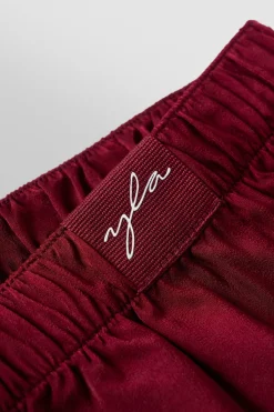 Shorts<Youngla 151-Dreamer Shorts Black|Burgundy