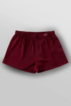 Shorts<Youngla 151-Dreamer Shorts Black|Burgundy