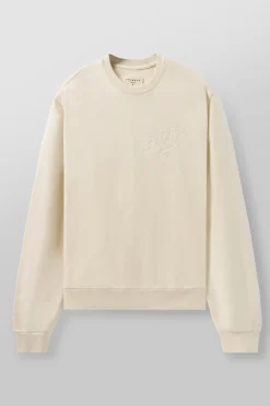 Outerwear<Youngla 5092-Effortless Sets-Crewnecks Black|Brown Camel|Charcoal|Off-White
