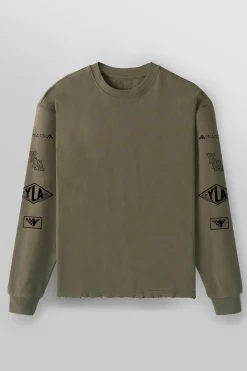 Shirts<Youngla 8037-Excellence Longsleeves Black|Charcoal|Navy|Olive