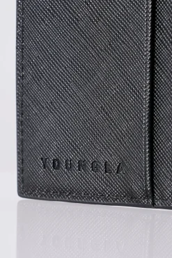 Accessories<Youngla 951-Executive Bifold Wallets Black|Red