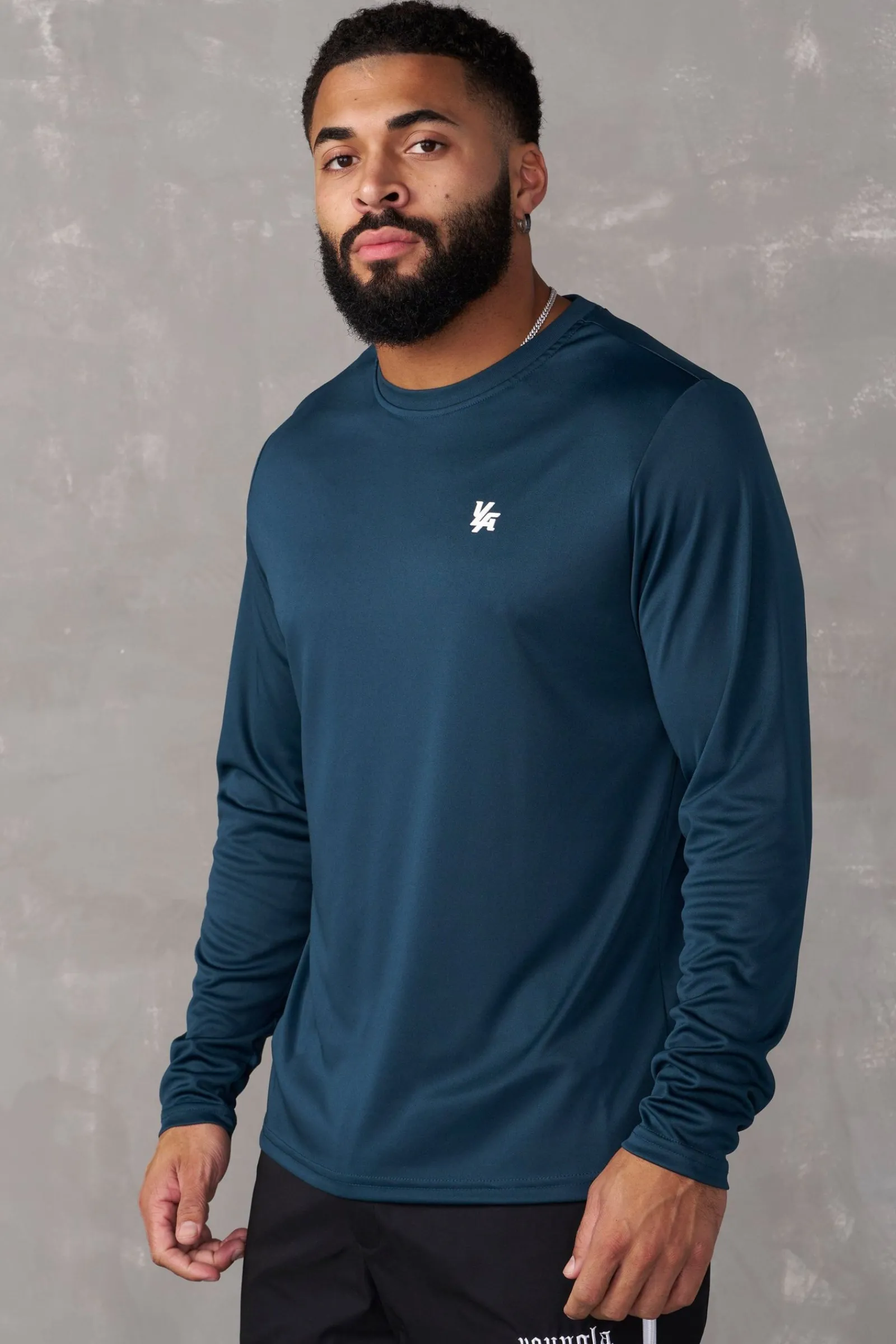 Shirts<Youngla 835-Fittech Longsleeves Black|Charcoal|Olive|Teal