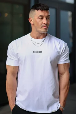 Shirts<Youngla 4059-Fitted Metal Tee Black Wash|Brown Wash|Coal Wash|Peat Wash
