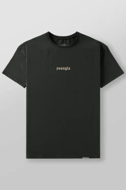 Shirts<Youngla 4059-Fitted Metal Tee Black Wash|Brown Wash|Coal Wash|Peat Wash