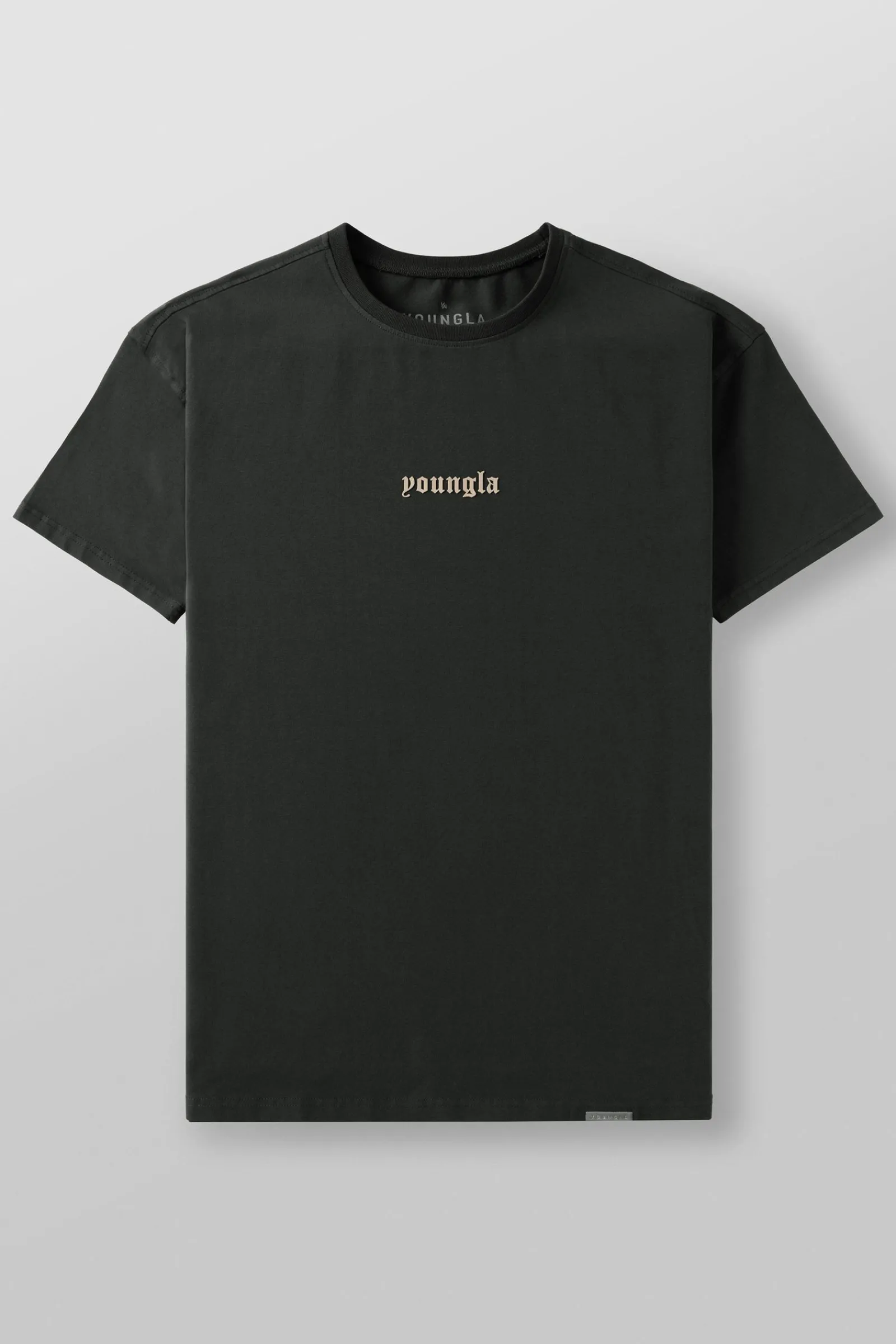 Shirts<Youngla 4059-Fitted Metal Tee Black Wash|Brown Wash|Coal Wash|Peat Wash