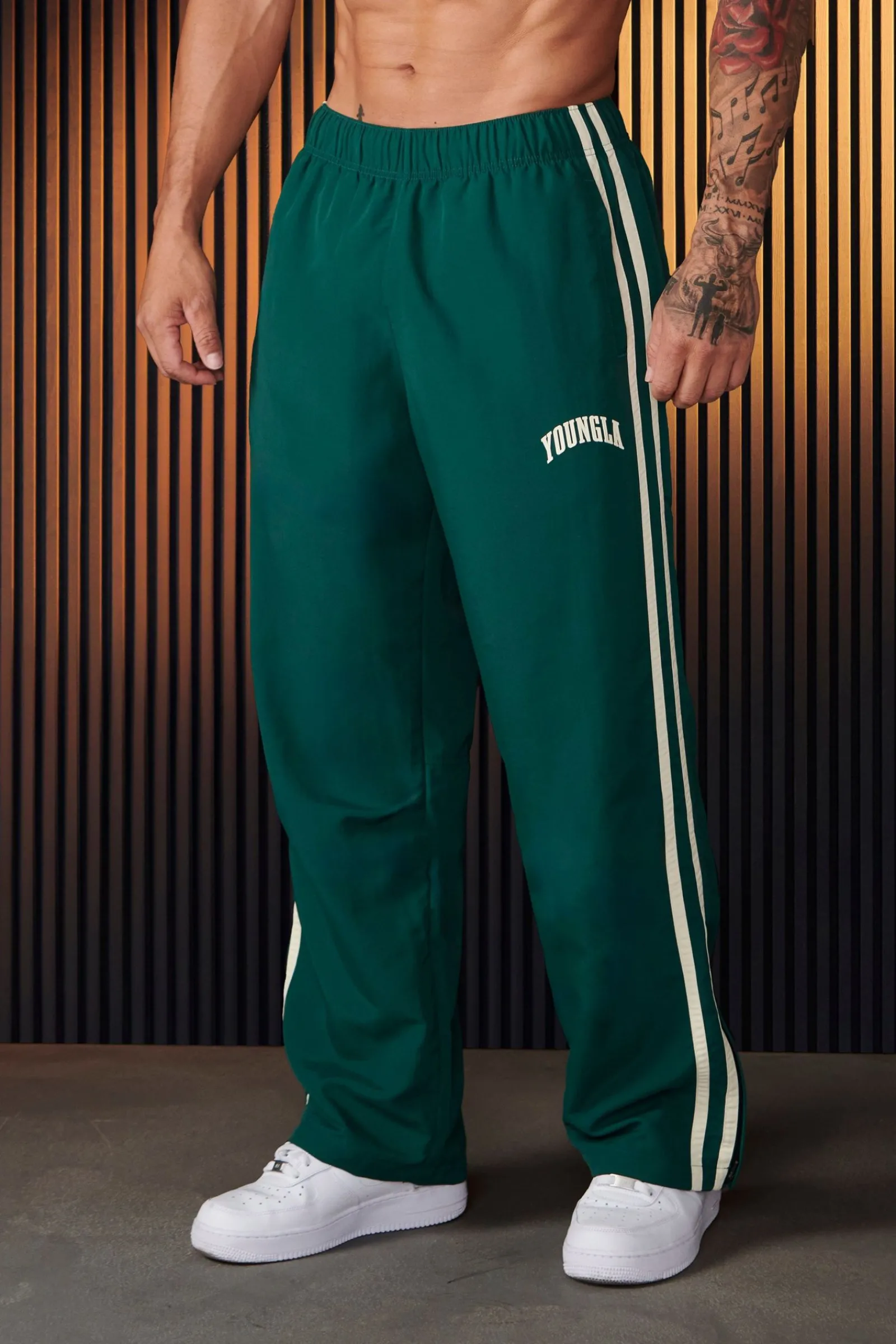 Joggers<Youngla 249-Flagship Track Pants Black|Burgundy|Deep Purple|Jungle Green