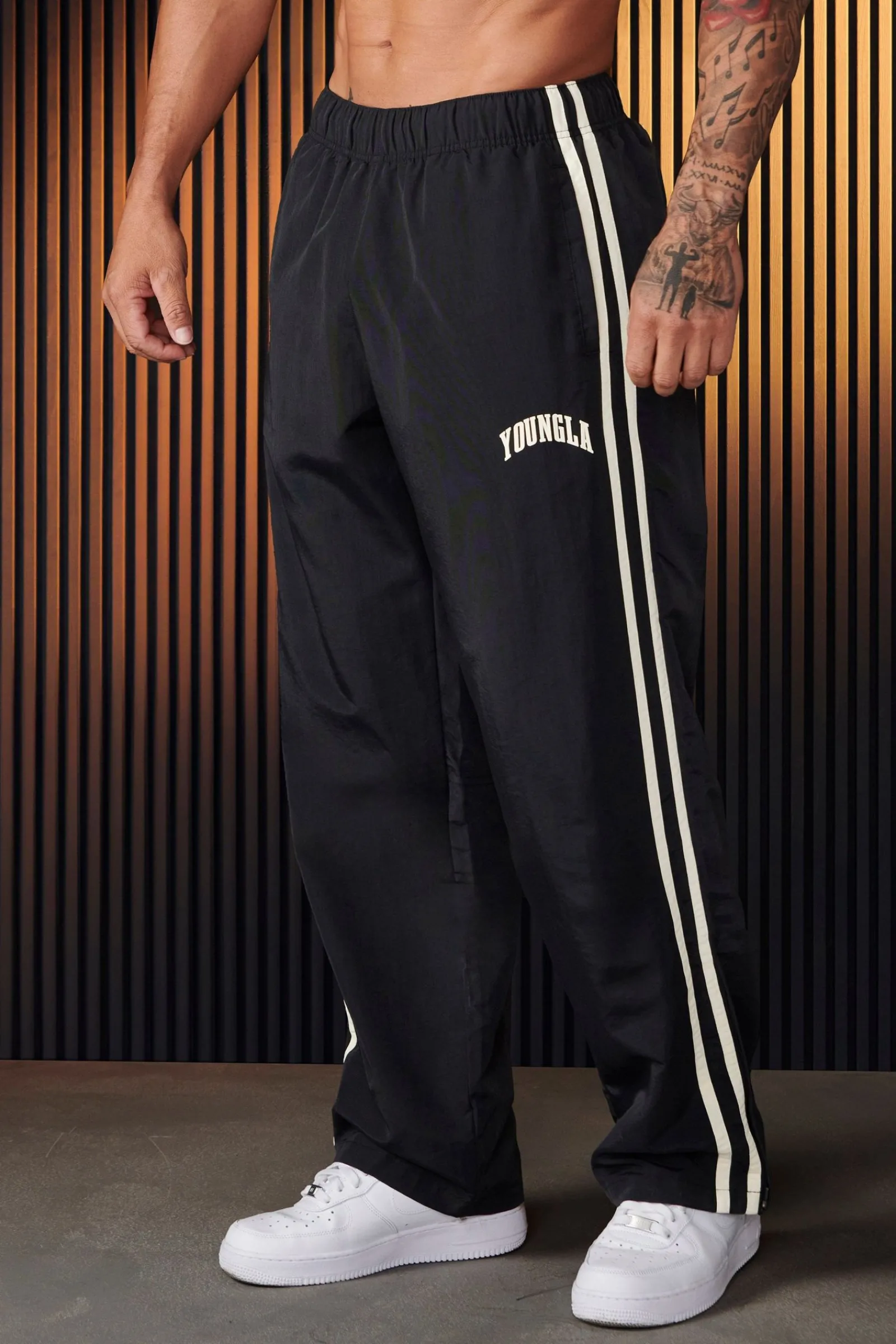 Joggers<Youngla 249-Flagship Track Pants Black|Burgundy|Deep Purple|Jungle Green