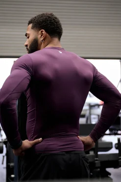 Shirts<Youngla 830-Flexfit Compression Longsleeves Black|Heather Grey|Hunter Green|Plum