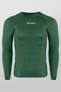 Shirts<Youngla 830-Flexfit Compression Longsleeves Black|Heather Grey|Hunter Green|Plum