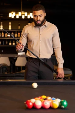 Shirts<Youngla 803-Formal Dress Shirts Black|Light Pink|Navy|Purple