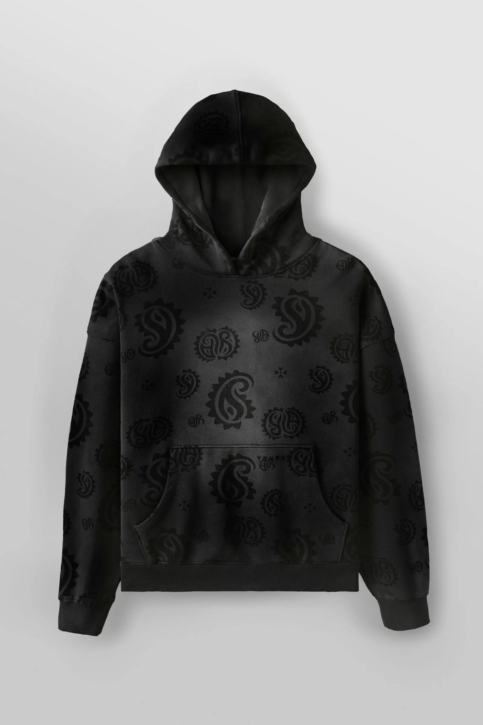 Outerwear<Youngla 5101-Heritage Hoodies Black Wash|Brown Wash|Grey Wash|Moss Green Wash
