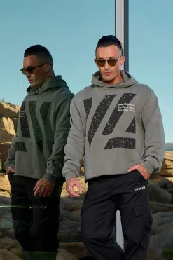 Outerwear<Youngla 568-Icon Washed Hoodies Black Wash|Beige Wash|Brown Wash|Grey Wash