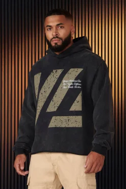 Outerwear<Youngla 568-Icon Washed Hoodies Black Wash|Beige Wash|Brown Wash|Grey Wash