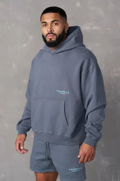 Outerwear<Youngla 533-Immortal Club Hoodies Black Wash|Brown Wash|Sand Wash|Slate Wash
