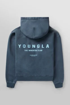 Outerwear<Youngla 533-Immortal Club Hoodies Black Wash|Brown Wash|Sand Wash|Slate Wash