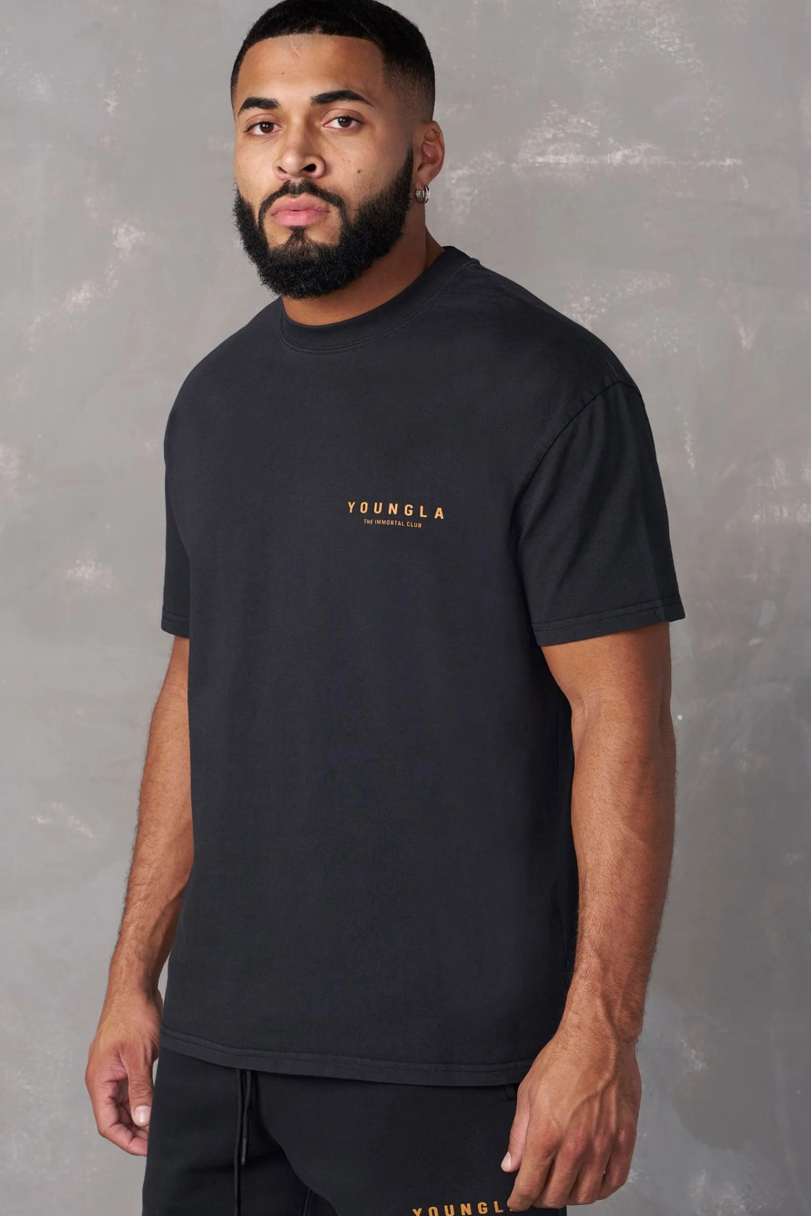 Shirts<Youngla 473-Immortal Club Tees Black Wash|Brown Wash|Sand Wash|Slate Wash