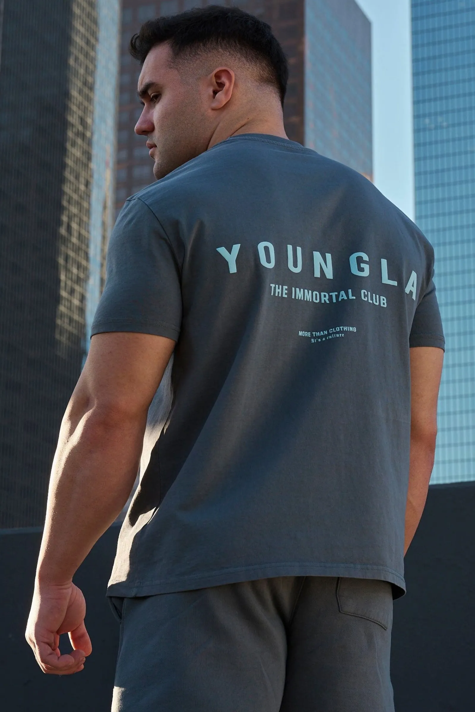 Shirts<Youngla 473-Immortal Club Tees Black Wash|Brown Wash|Sand Wash|Slate Wash