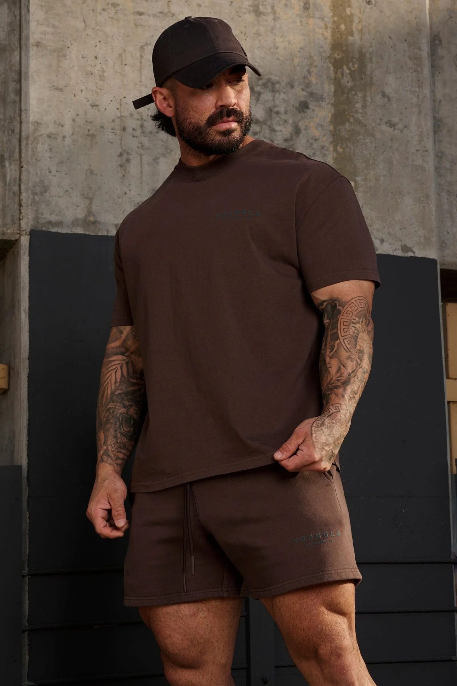 Shirts<Youngla 473-Immortal Club Tees Black Wash|Brown Wash|Sand Wash|Slate Wash