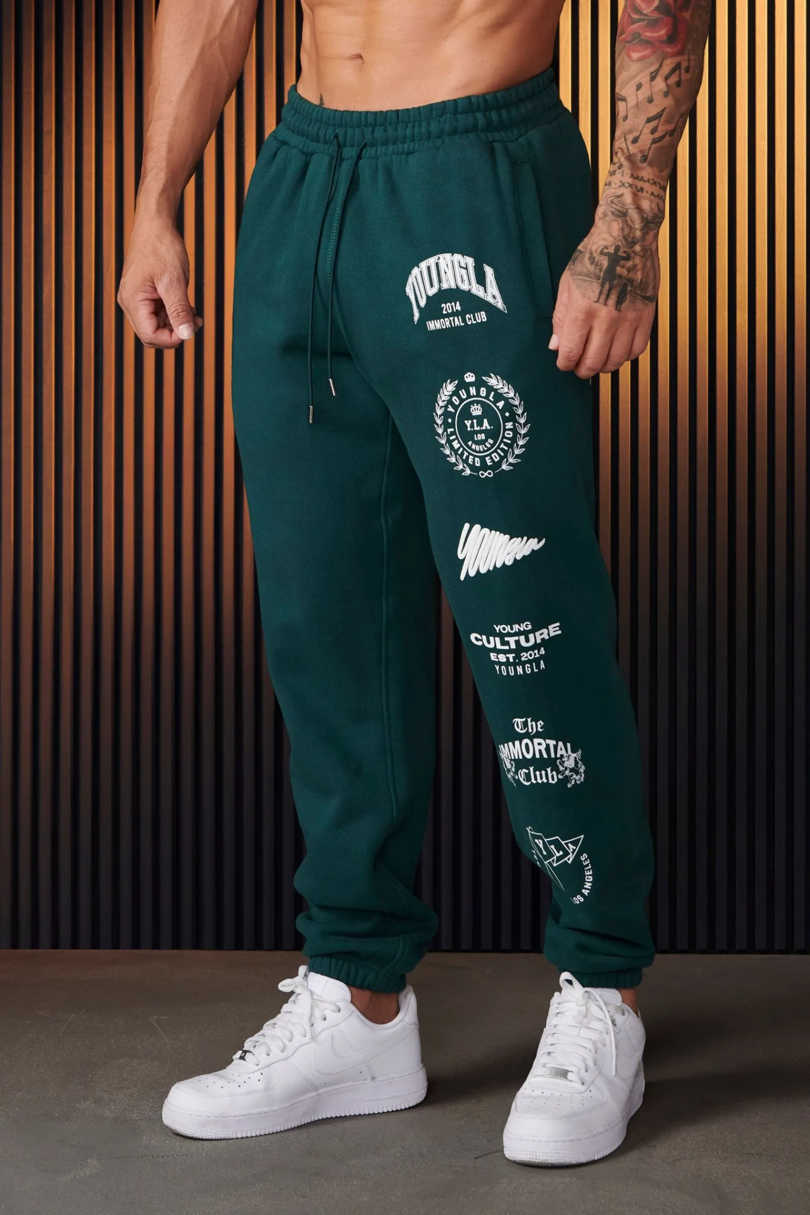 Joggers<Youngla 204-Immortal Killer Joggers Black|Balsam Green|Burgundy|Light Grey