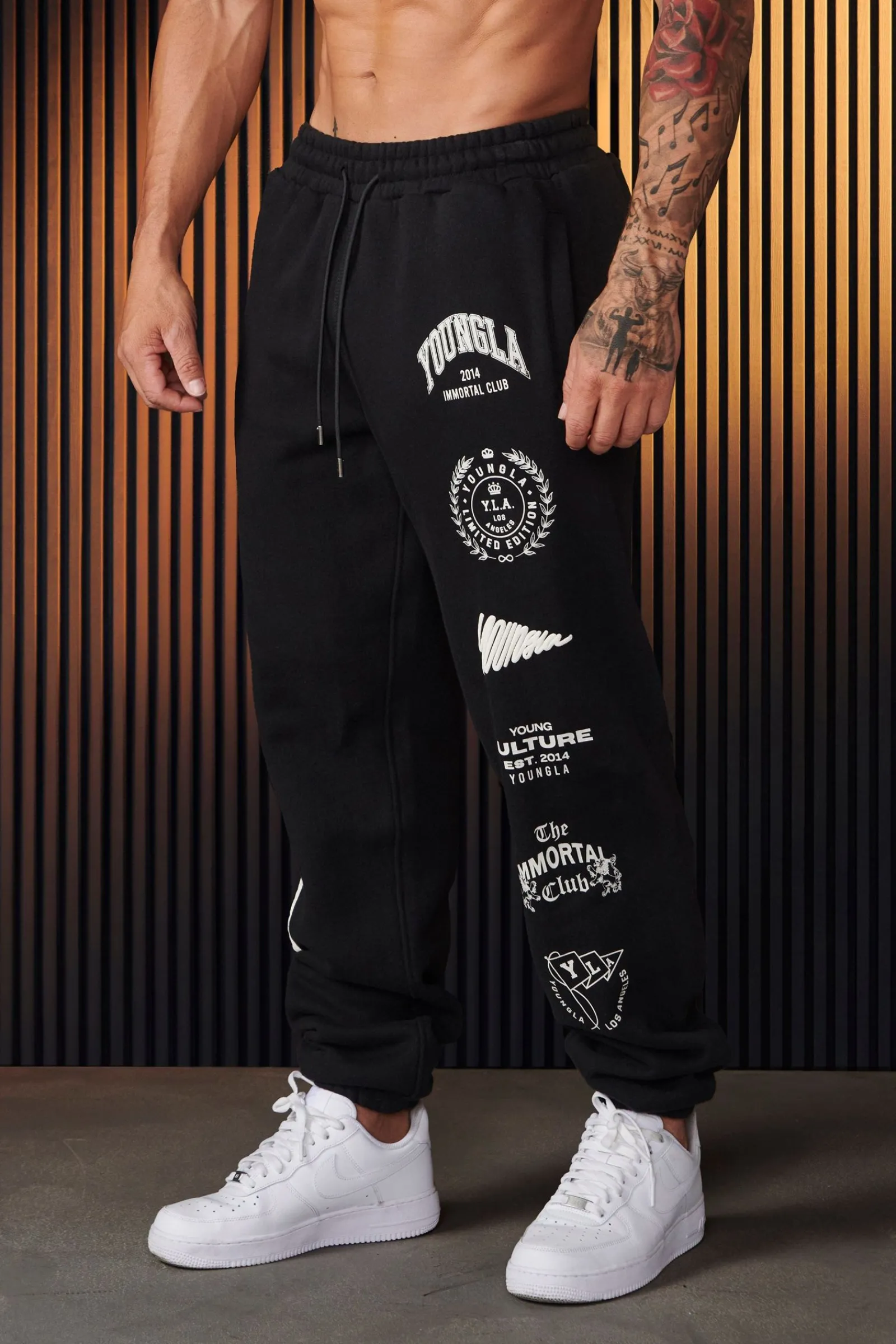 Joggers<Youngla 204-Immortal Killer Joggers Black|Balsam Green|Burgundy|Light Grey