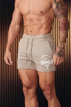 Shorts<Youngla 152-Immortal Shorts Black Wash|Beige Wash|Grey Wash|Red Wash