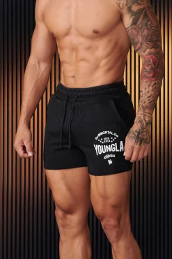 Shorts<Youngla 152-Immortal Shorts Black Wash|Beige Wash|Grey Wash|Red Wash