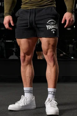 Shorts<Youngla 152-Immortal Shorts Black Wash|Beige Wash|Grey Wash|Red Wash