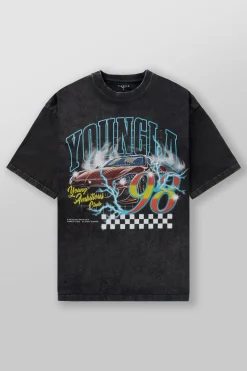 Shirts<Youngla 4058-Inferno Tees Blaze Rider|Haloed Skull|Road Ripper|Skeletal Serpents