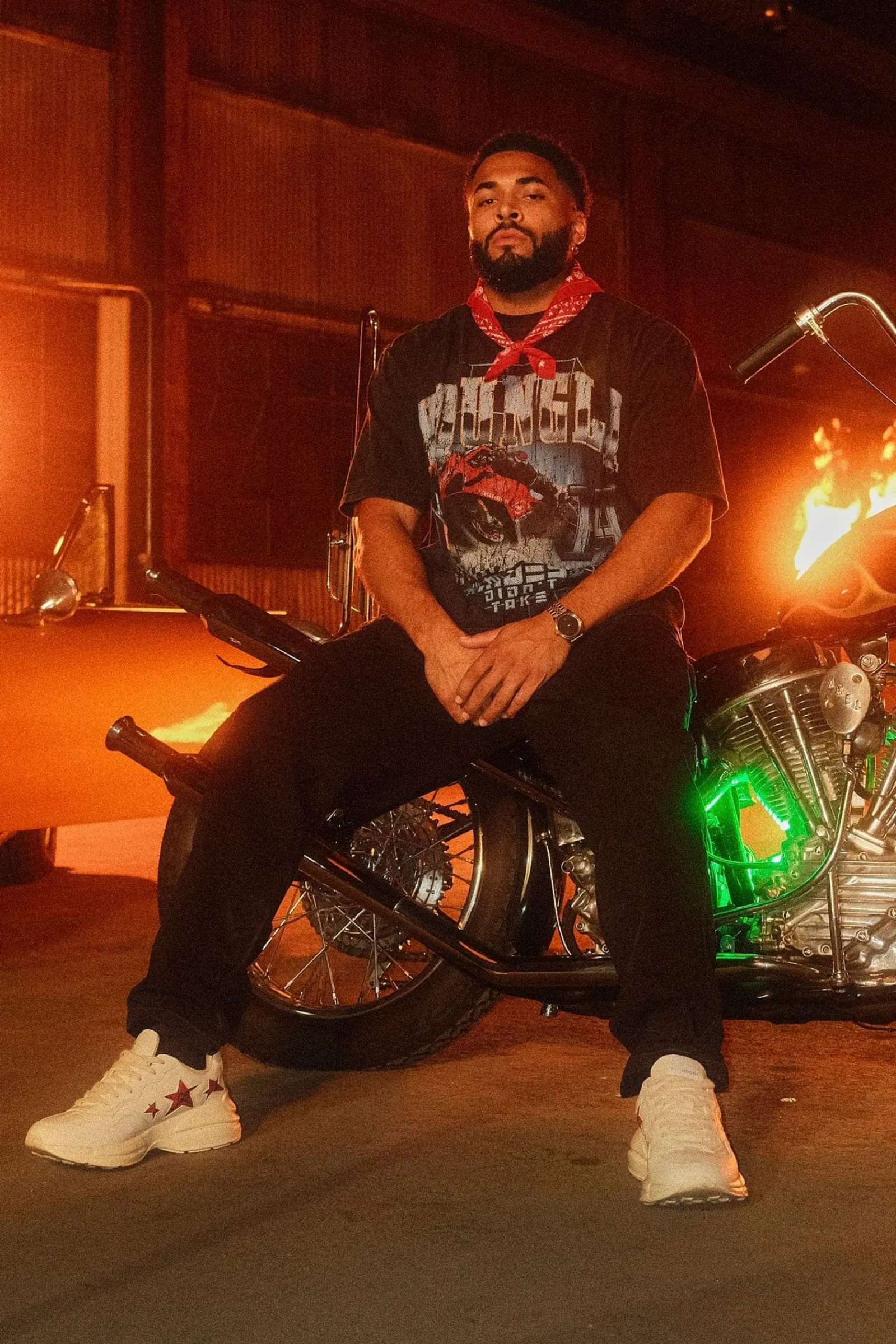 Shirts<Youngla 4058-Inferno Tees Blaze Rider|Haloed Skull|Road Ripper|Skeletal Serpents