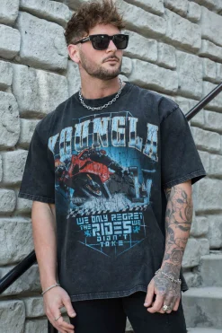 Shirts<Youngla 4058-Inferno Tees Blaze Rider|Haloed Skull|Road Ripper|Skeletal Serpents