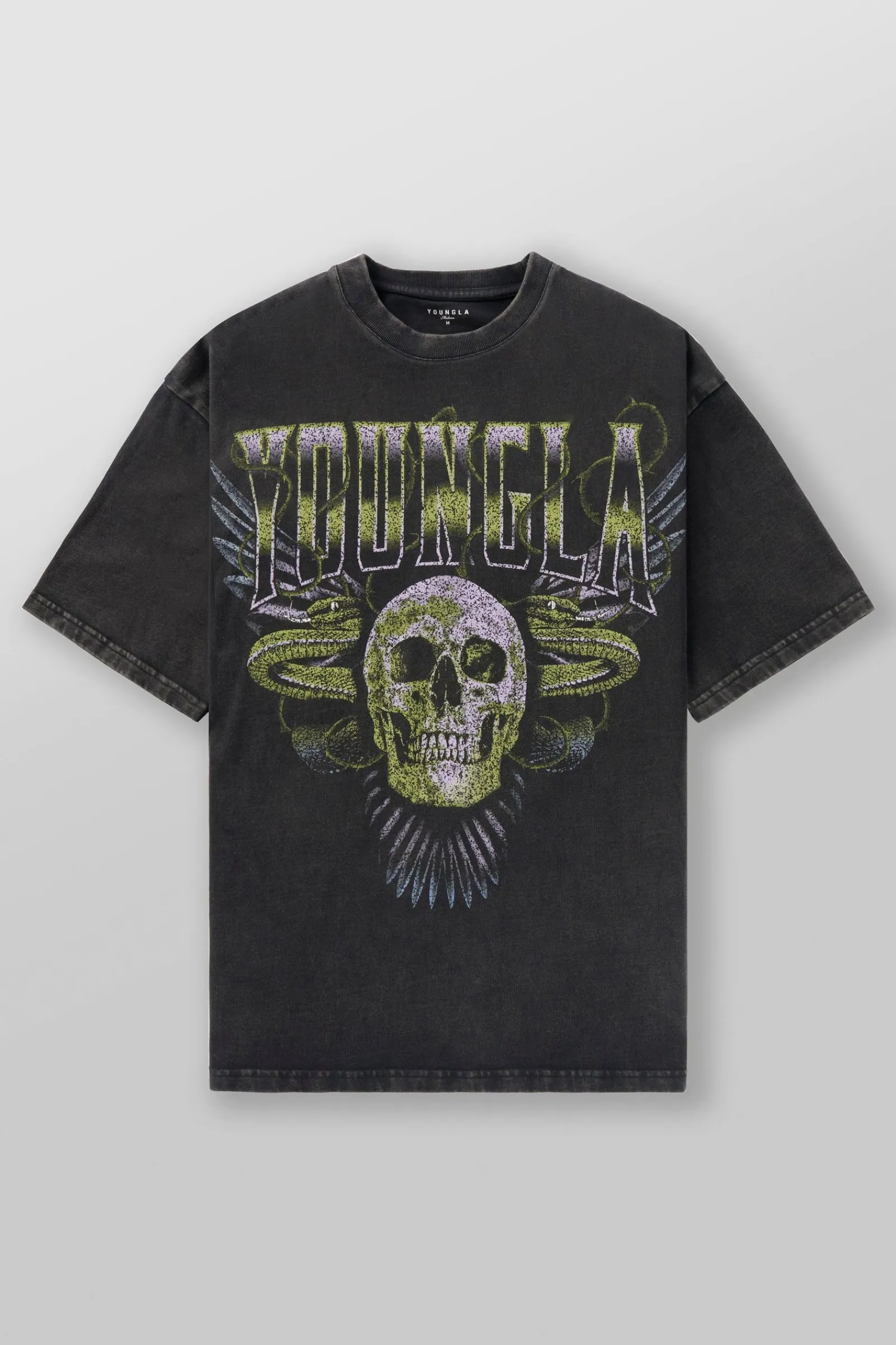 Shirts<Youngla 4058-Inferno Tees Blaze Rider|Haloed Skull|Road Ripper|Skeletal Serpents