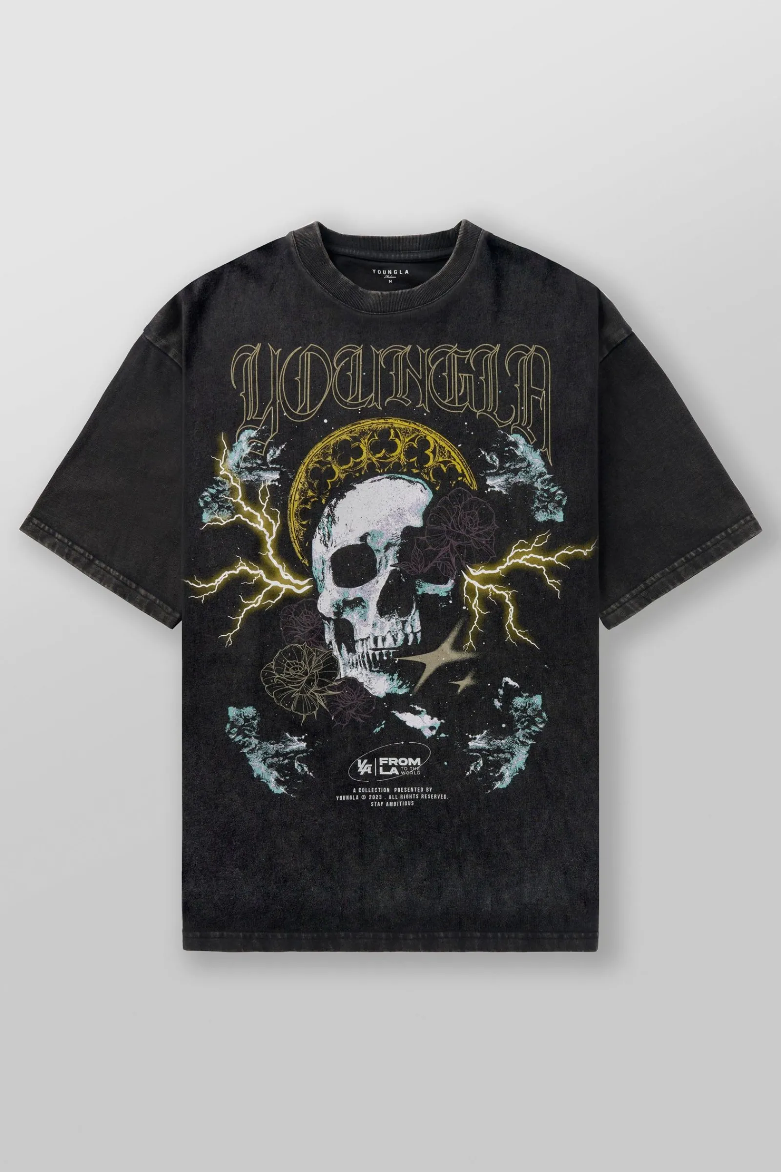 Shirts<Youngla 4058-Inferno Tees Blaze Rider|Haloed Skull|Road Ripper|Skeletal Serpents