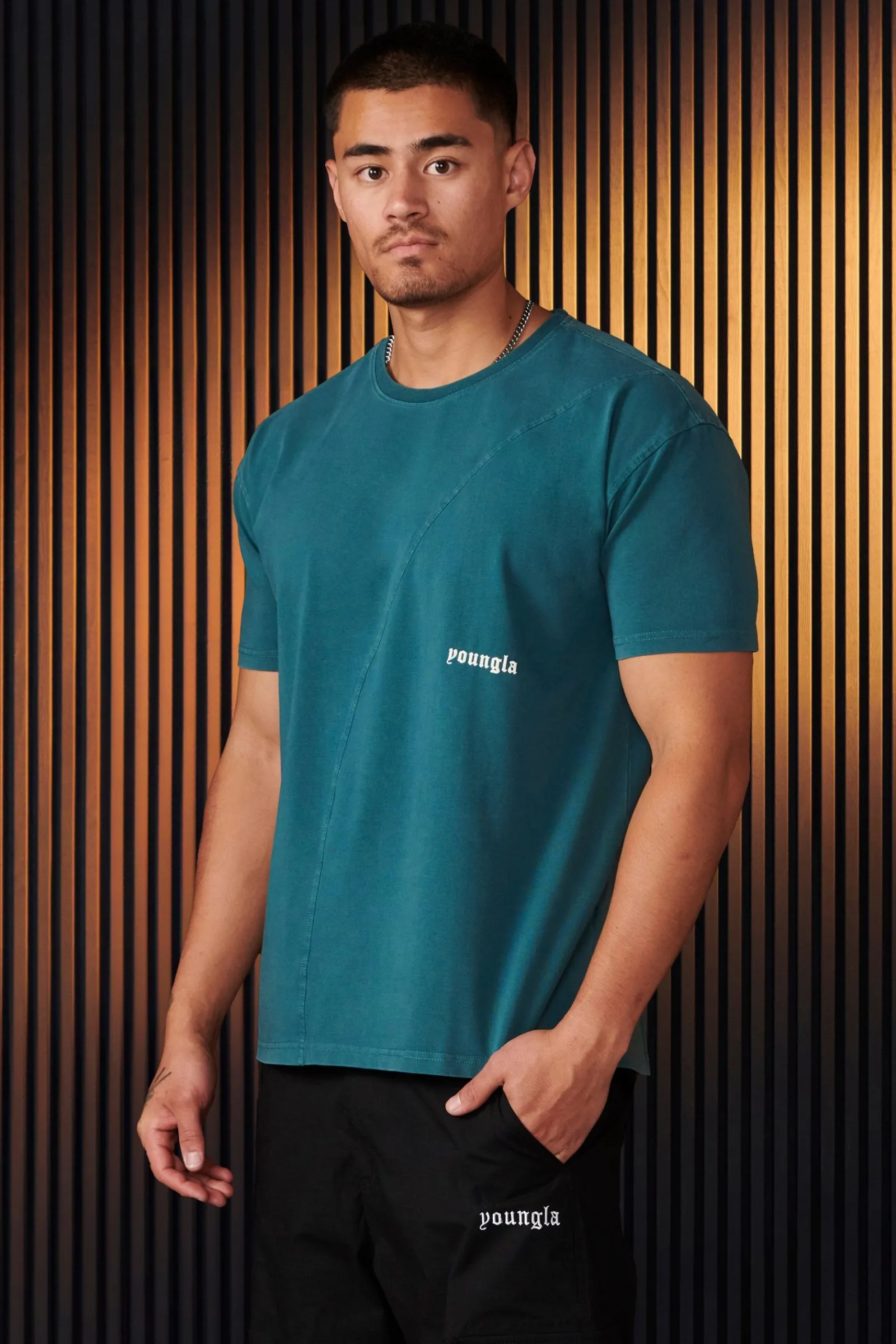 Shirts<Youngla 478-Infinity Tees Black Wash|Brown Wash|Light Grey Wash|Peat Wash