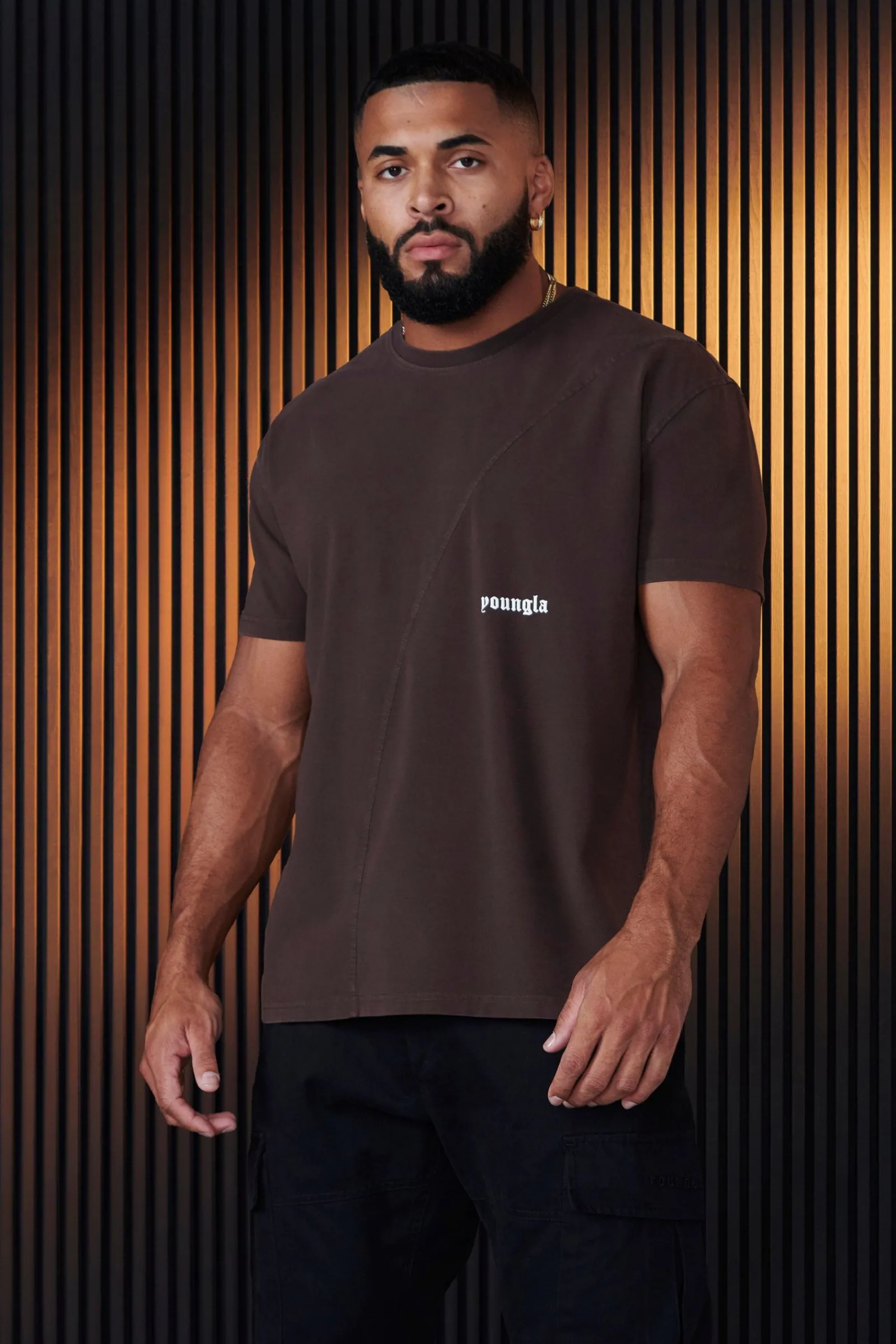Shirts<Youngla 478-Infinity Tees Black Wash|Brown Wash|Light Grey Wash|Peat Wash