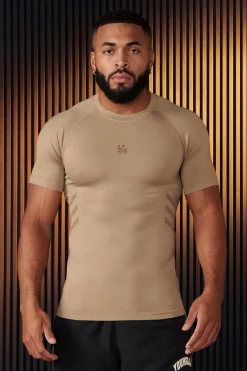 Shirts<Youngla 425-Iron Compression Tees Black|Bleached Sand|Dark Slate|Deep Teal