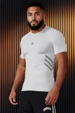 Shirts<Youngla 425-Iron Compression Tees Black|Bleached Sand|Dark Slate|Deep Teal