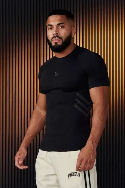 Shirts<Youngla 425-Iron Compression Tees Black|Bleached Sand|Dark Slate|Deep Teal