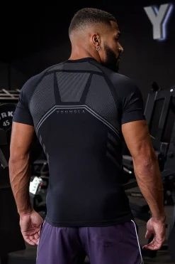 Shirts<Youngla 425-Iron Compression Tees Black|Bleached Sand|Dark Slate|Deep Teal