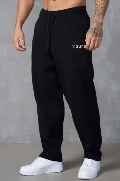 Joggers<Youngla 255-Knitted Joggers Black|Heather Grey|Jungle Green|Pastel Yellow
