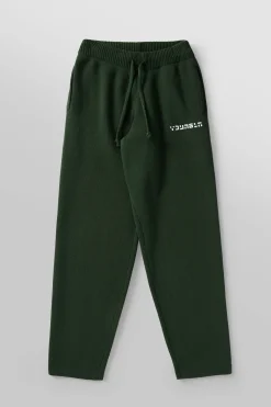 Joggers<Youngla 255-Knitted Joggers Black|Heather Grey|Jungle Green|Pastel Yellow