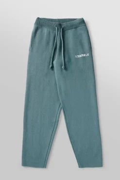 Joggers<Youngla 255-Knitted Joggers Black|Heather Grey|Jungle Green|Pastel Yellow