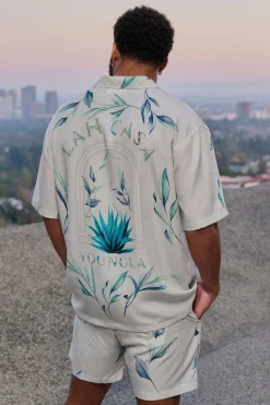 Shirts<Youngla 4038-Lah Casa Shirts Black|Jungle Green|Navy|White