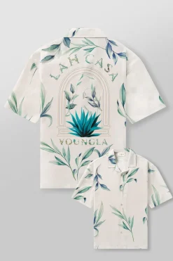 Shirts<Youngla 4038-Lah Casa Shirts Black|Jungle Green|Navy|White